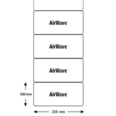 Бумажные воздушные подушки PaperWave BIO 7.1 (100 мм х 210 мм) 3000 секций с перфорацией