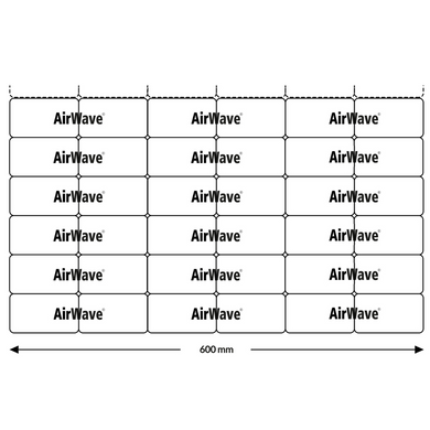 Воздушно-пузырчатая пленка AirWave AirWave 8.3 XL (600x320 мм x 500 м) 937 секций с перфорацией