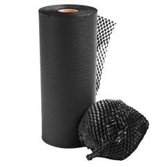Крафт бумага сотовая 30 см х 50 м Honeycomb, черная в рулоне