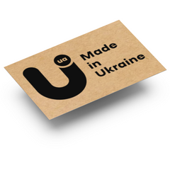 Этикетка крафт "Made in Ukraine 02" 40х25 мм (250 шт/рулон)