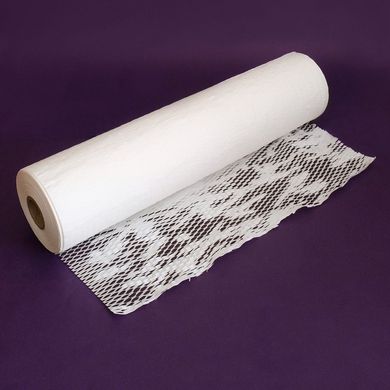 Крафт бумага сотовая 30 см х 10 м Honeycomb, белая в рулоне