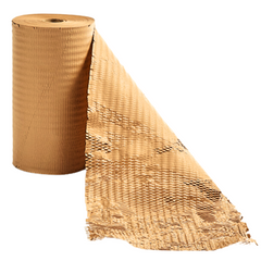 Крафт бумага сотовая 30 см х 100 м Honeycomb, коричневая в рулоне